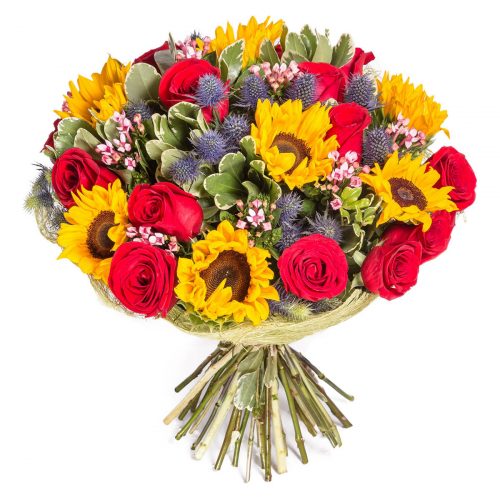 Цветочный букет «Солнечный взрыв»
