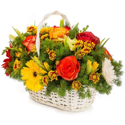 Корзина с цветами «Цветочный бриз»