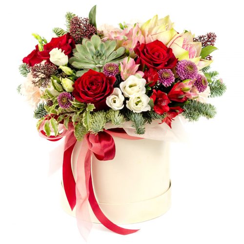 Цветы в коробке «Зимняя сказка»